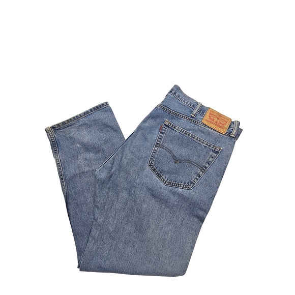 Levi's Other - Levis 505 Regular Fit Straight Leg Blue Denim Jeans Mens 40x30 Medium Wash